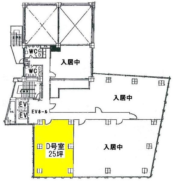 ワールド宇田川ビルD 間取り図