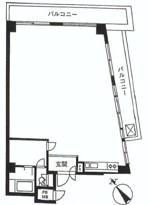 ハイツ原宿ビル101 間取り図