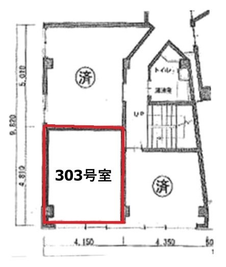 竹橋ビル303 間取り図