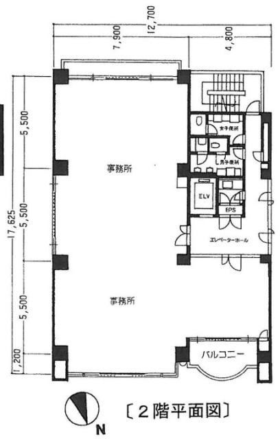 かみちビル2F 間取り図