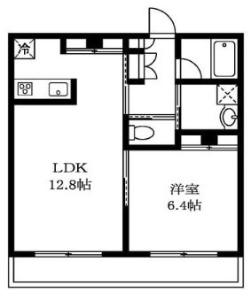 チッタカーサビアンカⅢ205 間取り図
