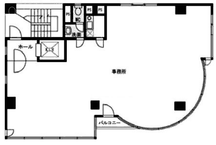 渋谷桜丘町ビル3F 間取り図