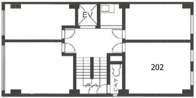 第3カネタツビル202 間取り図