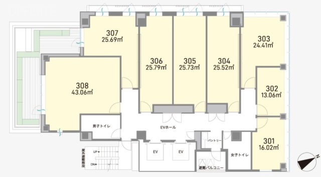 H1O青山307 間取り図