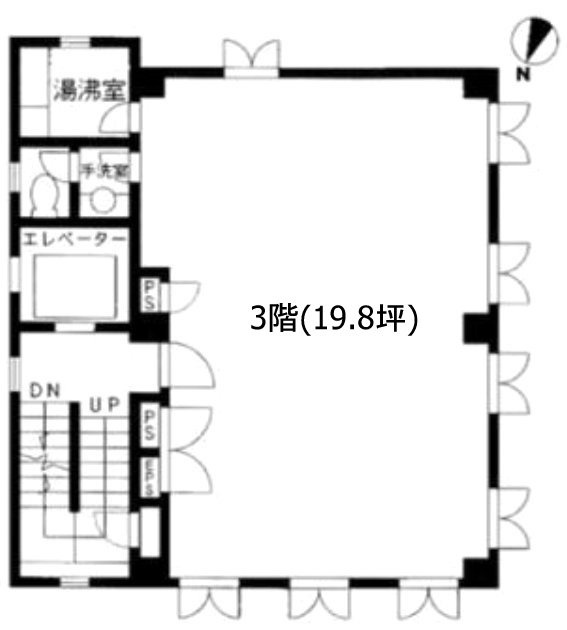 麹町ビル46103F 間取り図