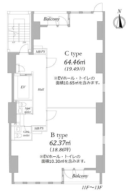 秋葉原STNフロントC 間取り図