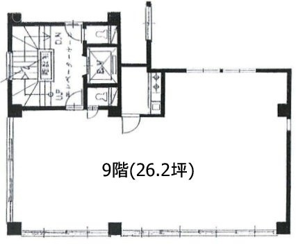 小川ビル9F 間取り図