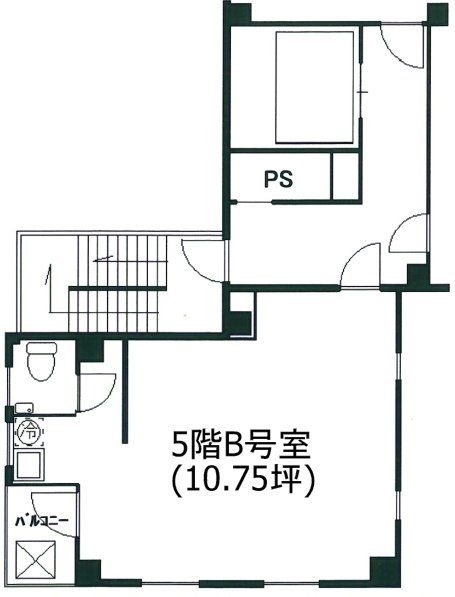 日宝茅場町ビルB 間取り図