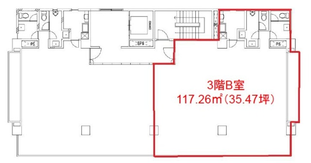 湊町日本橋ビルB 間取り図