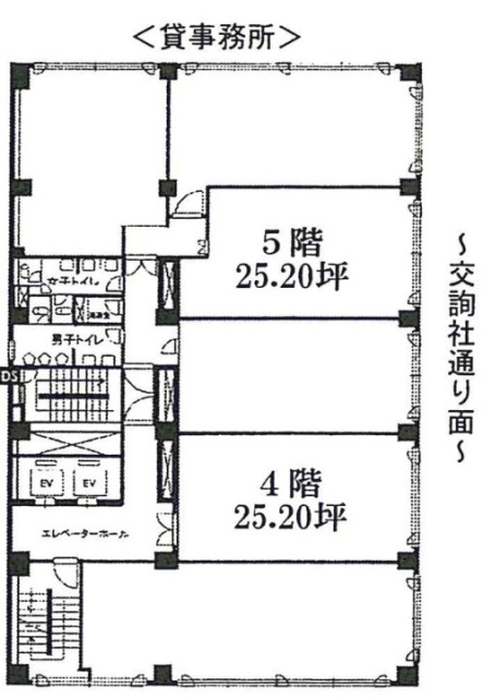 毛利ビル5F 間取り図