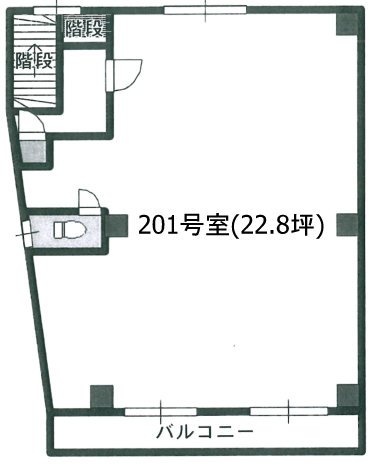 梅原ビル201 間取り図