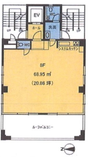 隼町MTビル8F 間取り図