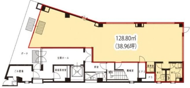 大森ビル1F 間取り図