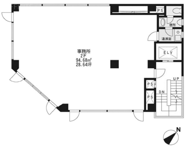 雅ビル2F 間取り図