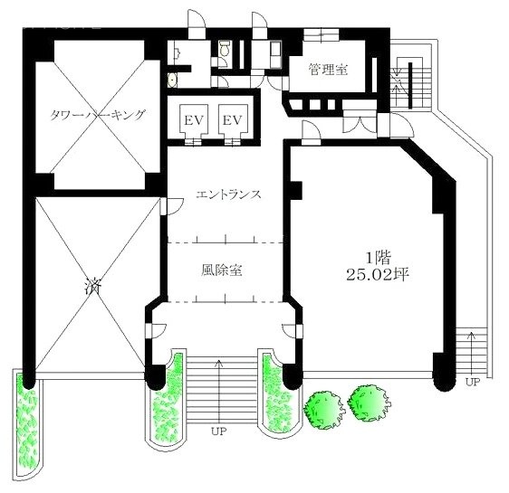 武田第2ビル1F 間取り図