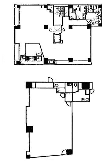 Flat八重洲ビル1F～2F 間取り図