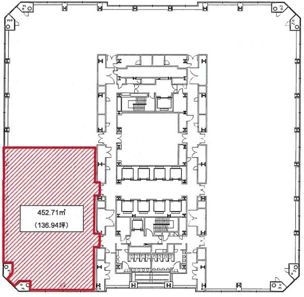 晴海アイランドトリトンスクエアオフィスタワーZ棟31F 間取り図