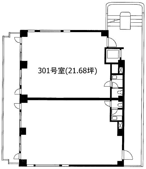 千恵ビル301 間取り図