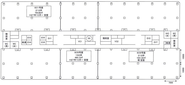 ヒューリック葛西臨海ビル606 間取り図