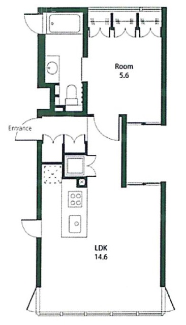 クレインコート3F 間取り図