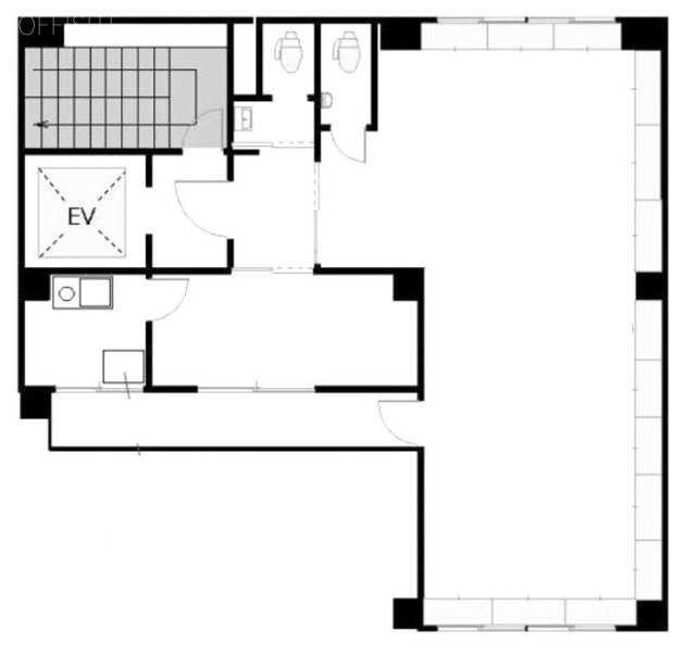 兜町中央ビル6F 間取り図