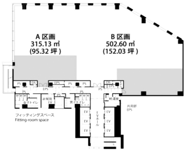 新目黒東急ビル14F 間取り図