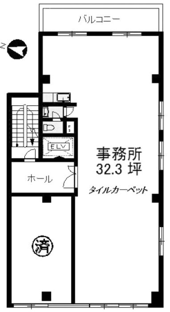 トオヤビル3F 間取り図