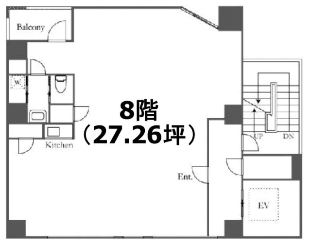 東海ビル8F 間取り図