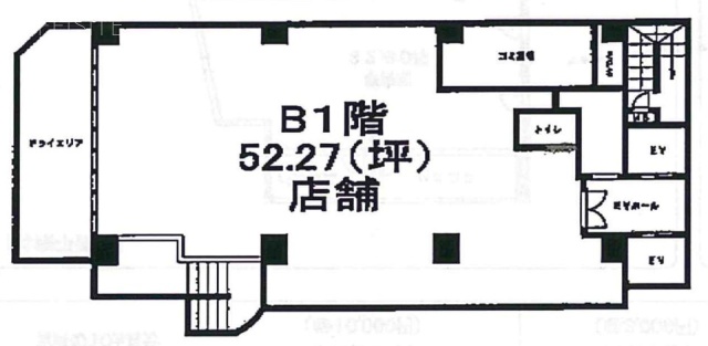 六本木グリーンビルB1F 間取り図