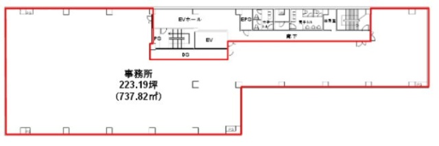 KDX東新宿ビル6F 間取り図