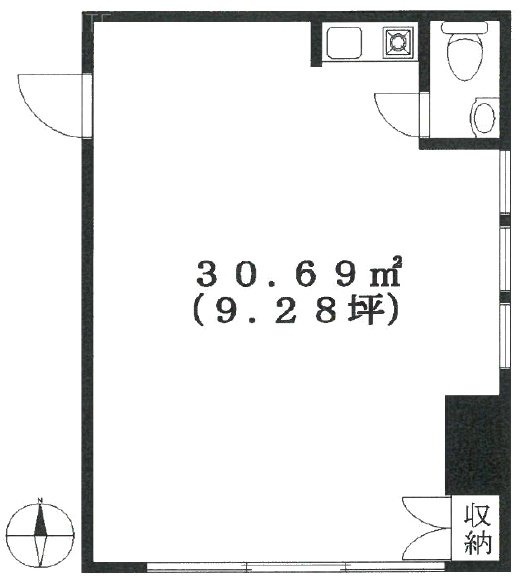 アベニュー目白ビル102 間取り図
