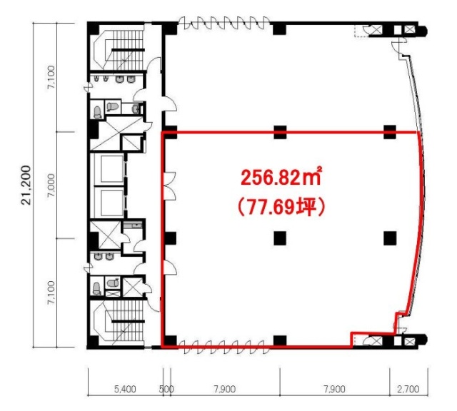 エキニア新宿3F 間取り図