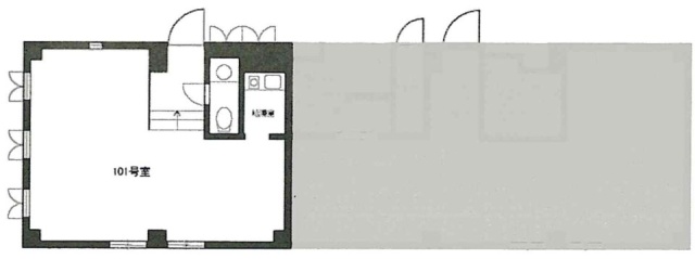 ロイクラトン左門町(左門町ミワ)ビル101 間取り図