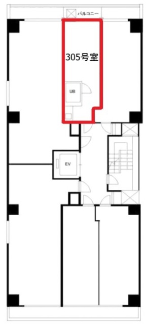タウンハイツ銀座305 間取り図