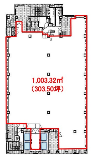 東京フロントテラス18F 間取り図