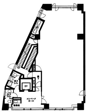 JR八丁堀ビル6F 間取り図