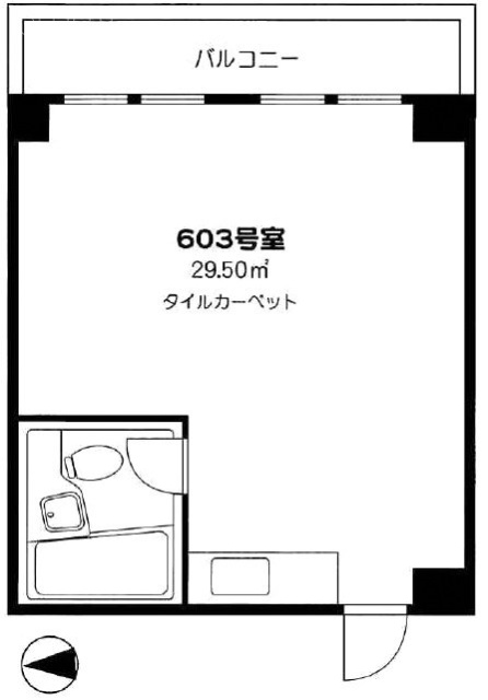 プリメーラ道玄坂603 間取り図