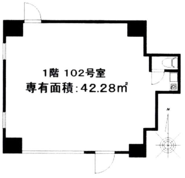 サンライトフジビル102 間取り図