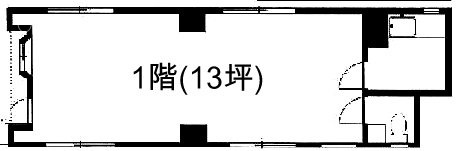 竹内ビル1F 間取り図