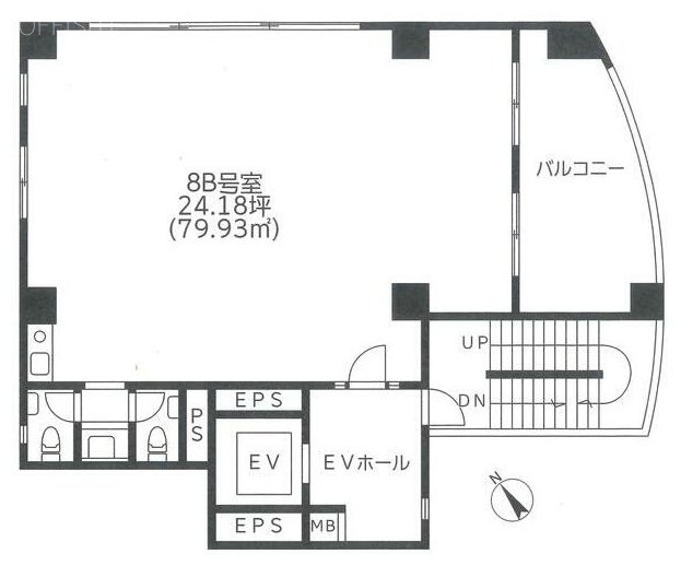 ユニオン駅前ビルB 間取り図