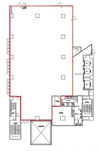 上野駅前ビル8F 間取り図