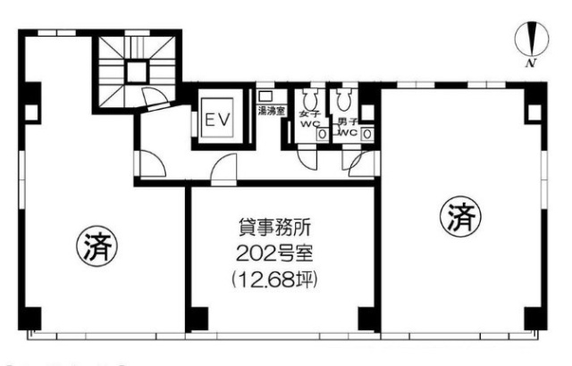 第7江波戸ビル202 間取り図