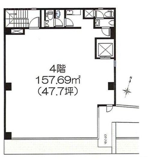 UETAKEビル4F 間取り図