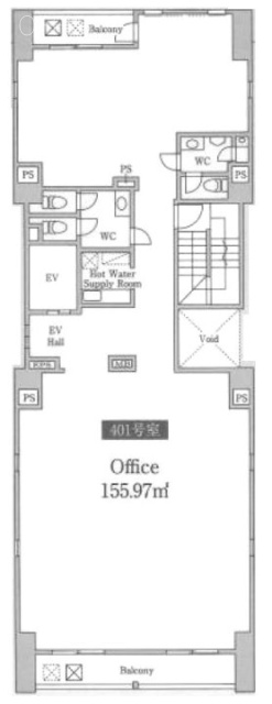 プロスタイルウェルス関内住吉町ビル4F 間取り図