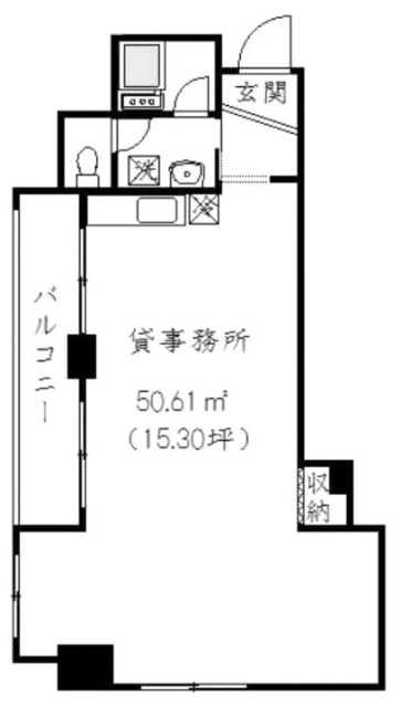 ユニオンビルヂング704 間取り図