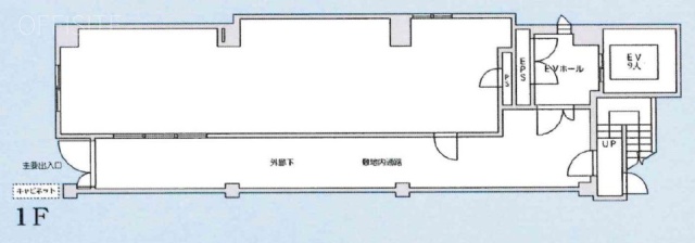 MIEUX(ミュー)渋谷ビル1F 間取り図