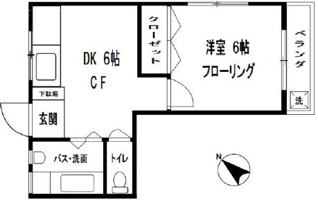 市ヶ谷タイホービル307 間取り図