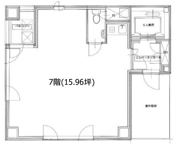 寺沢ビル7F 間取り図