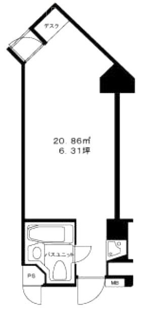 VILLA MODERNA(ビラ・モデルナ)B801 間取り図