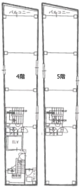 日拓高田馬場第3ビル4F～5F 間取り図